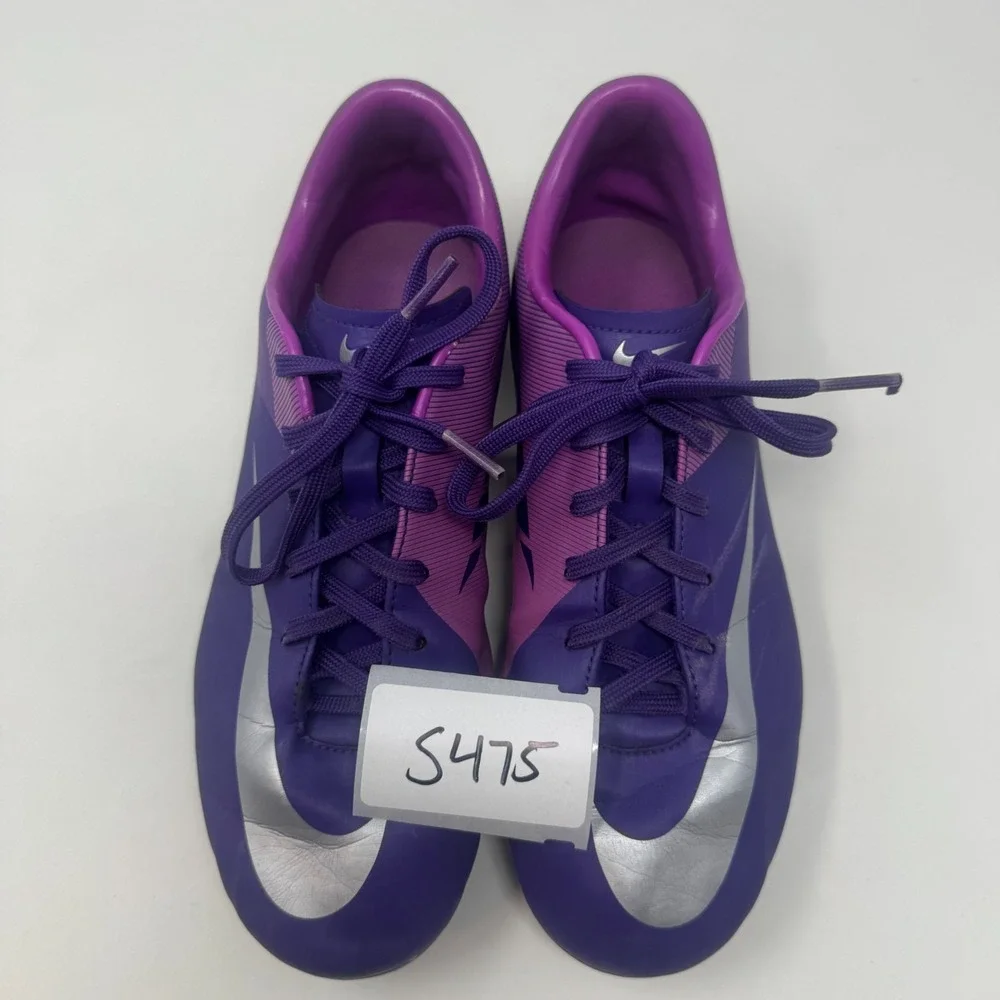 Nike Mercurial Victory II FG 442008-505 Purple Cleats Youth‎ Size 5